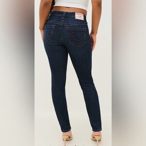 True Religion Women's Dark Blue Skinny Jeans